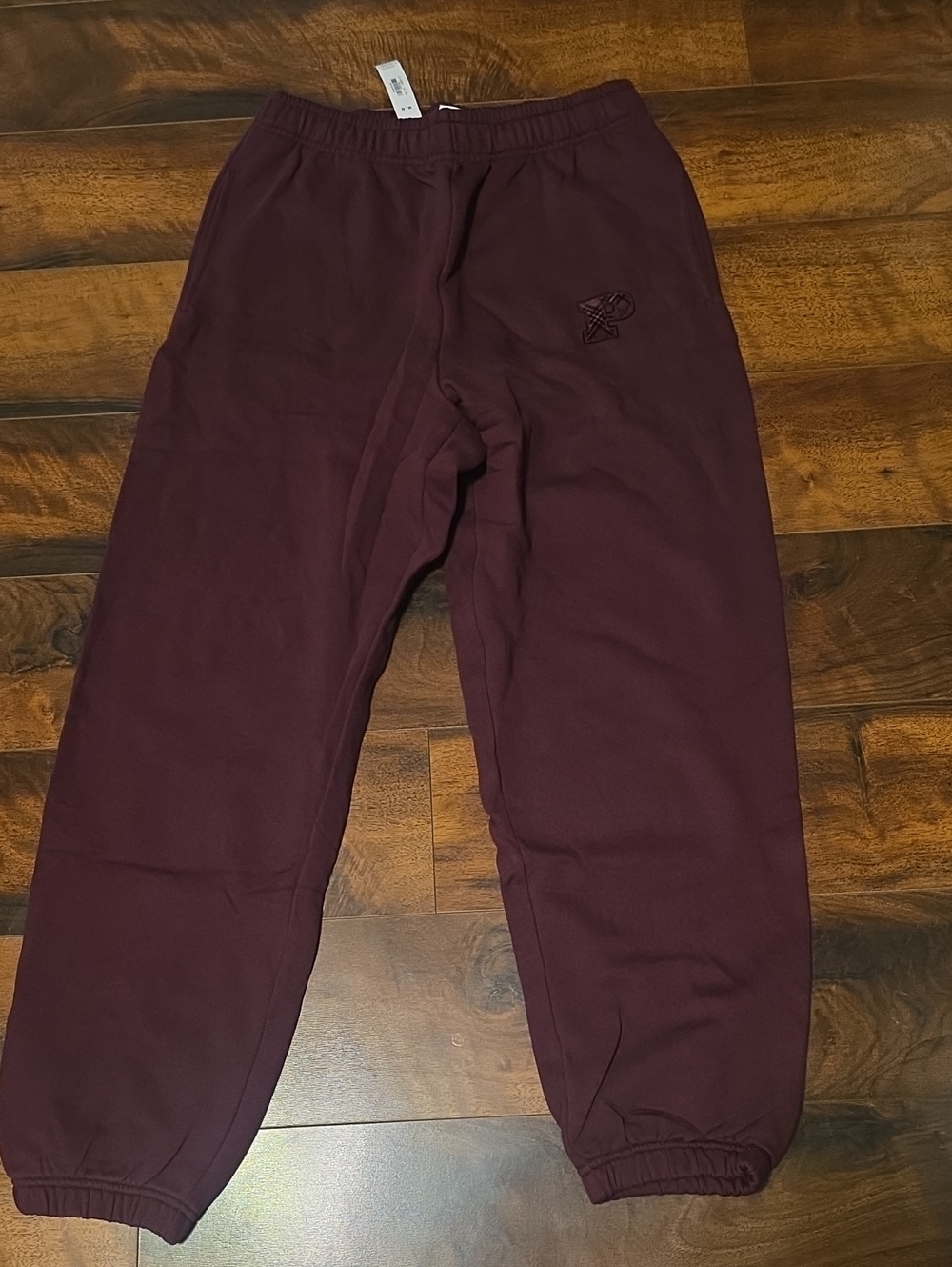 Pink Victoria's Secret Women's Burgundy Joggers